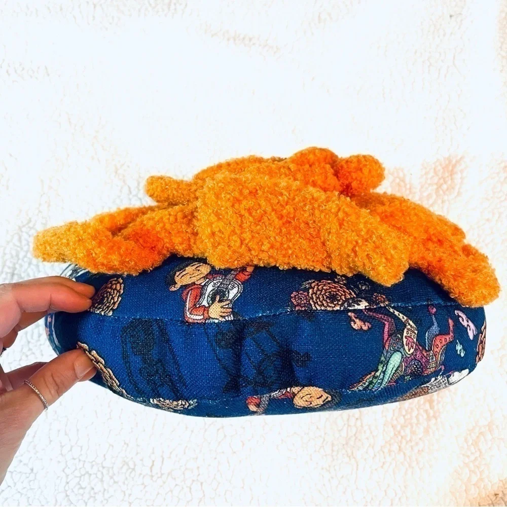 🌼 NWT Disney Parks Pixar COCO Marigold Petals Throw Pillow – Orange & Blue 🌼